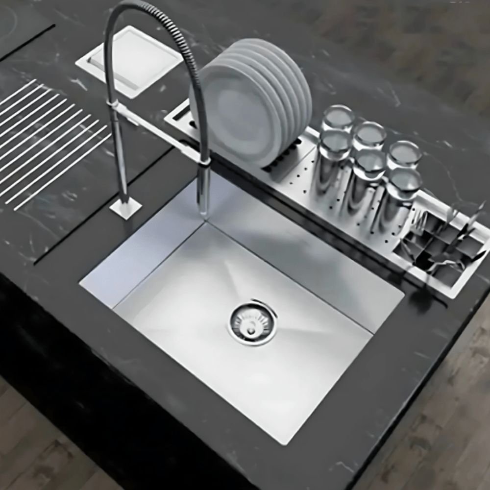 Acessório Escorredor Mekal Match para Canal Equipado 30x17cm Inox Escovado