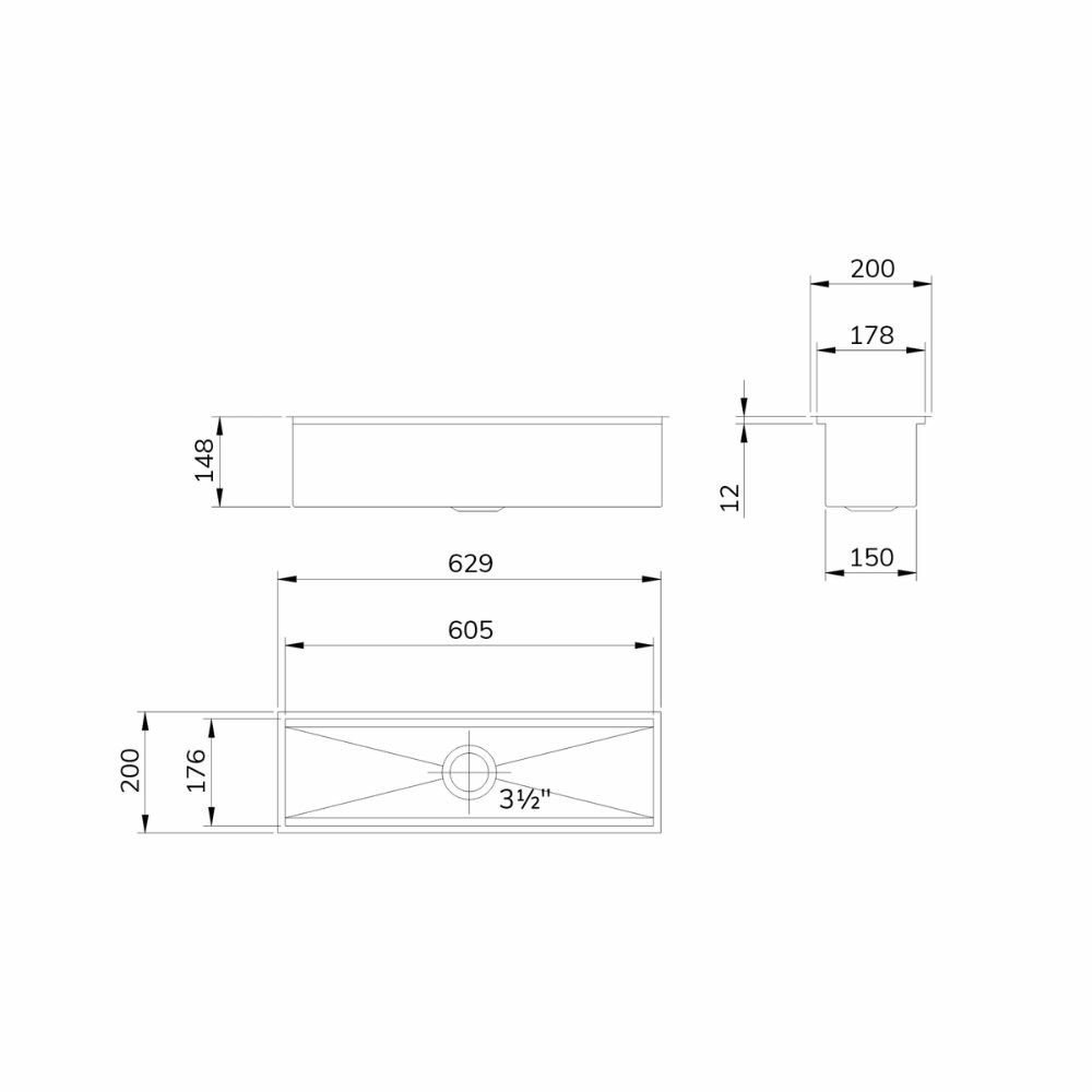Canal Equipado Organizador Úmido Match CE-2 Mekal 60cm