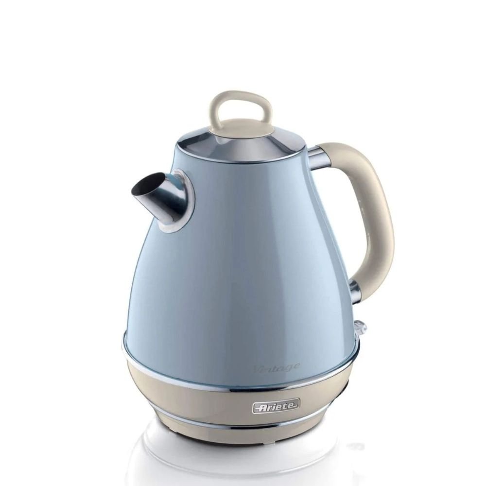 Chaleira Elétrica Vintage 2869 Ariete Inox  1,7 Litros 220V Azul
