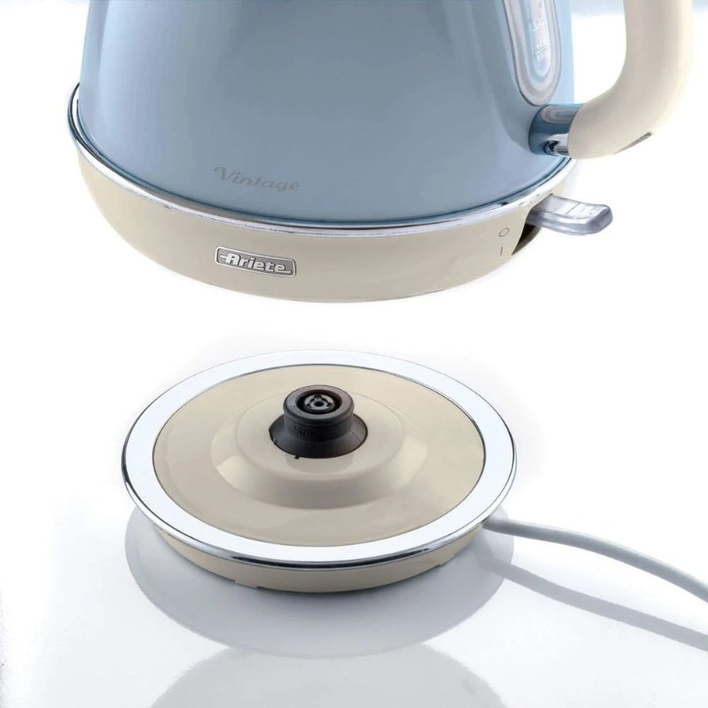 Chaleira Elétrica Vintage 2869 Ariete Inox  1,7 Litros 220V Azul