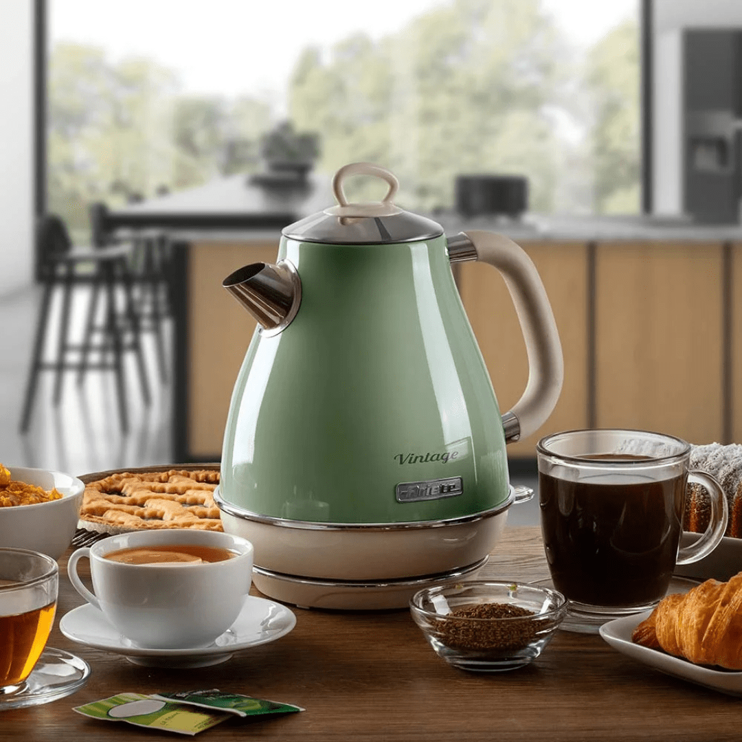Combo Ariete Vintage Planetária 7V + Chaleira 1,7 Litros + Liquidificador Verde