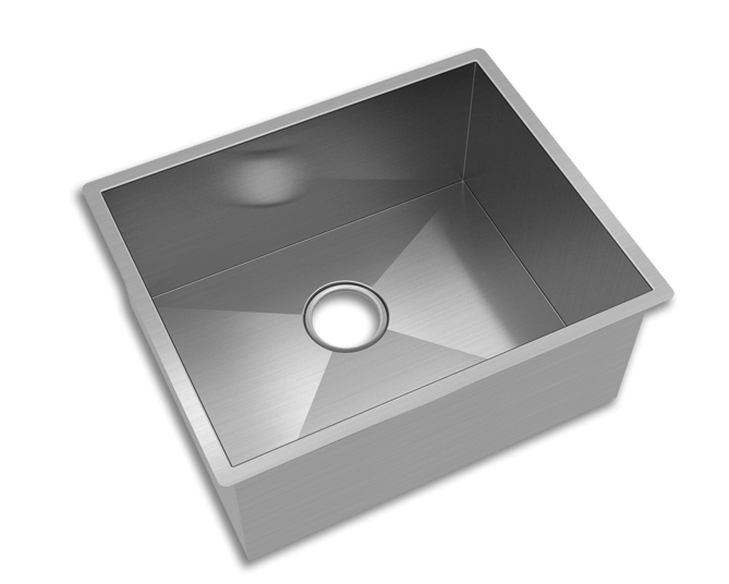 Cuba para Cozinha Retângular Linha Reta Inox 27x40x15cm 1mm