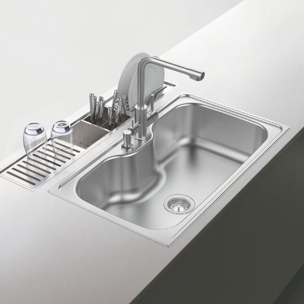 Escorredor Profundo Tramontina para Canal Organizador 15cm em Aço Inox