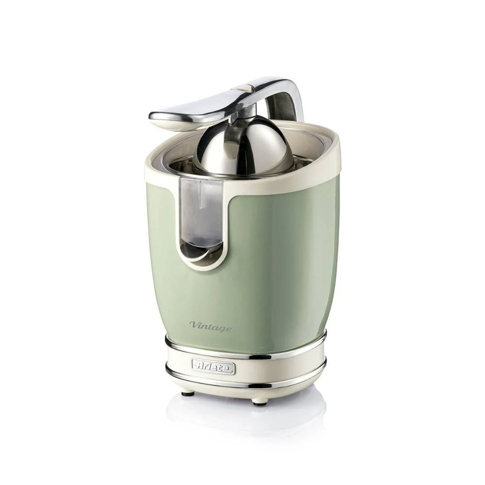 Espremedor de Frutas Vintage 413 Ariete com Alavanca de Pressão Verde