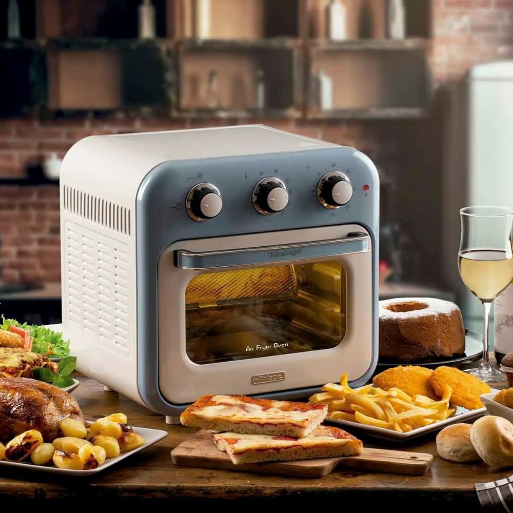 Fritadeira Air Fryer e Forno Elétrico Vintage Oven 4632 Ariete 16 Litros Azul
