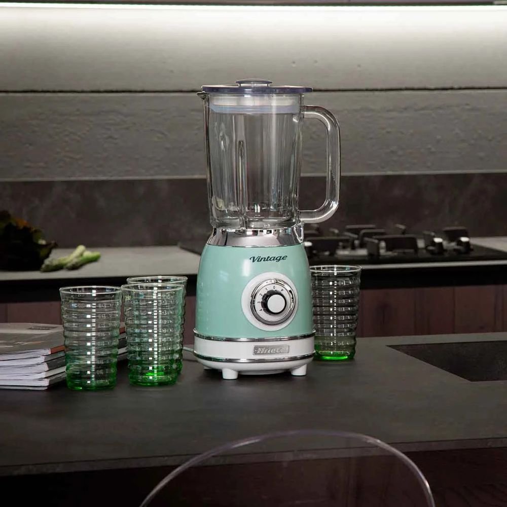 Liquidificador 583 Ariete Vintage 1000W Verde Jarra de Vidro 1,5L