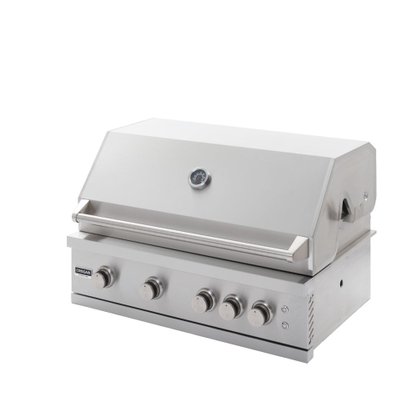 Churrasqueira a Gás Crissair 4 Queimadores Espeto Giratório BBQ Texas 90 220V