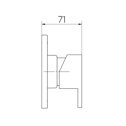 Acabamento Monocomando Docol New Edge/Minima para Chuveiro e Ducha Higiênica 1/2" Níquel Escovado