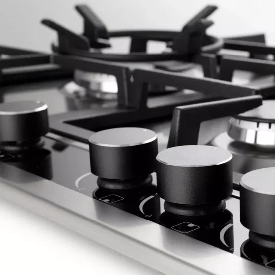 Cooktop Sole Elettromec 5 Queimadores a Gás Inox e Vidro 70 cm Bivolt