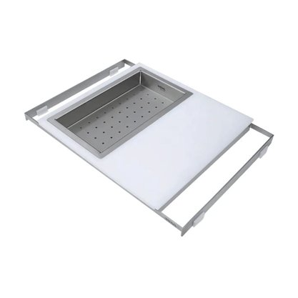 Tábua de Altileno Deslizante com Escorredor Perfurado Mekal para Cubas Workstation