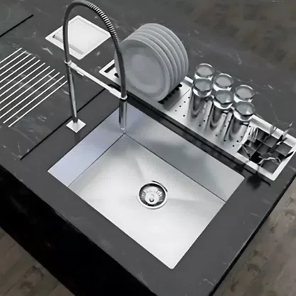 Acessório Escorredor Mekal Match para Canal Equipado 30x17cm Inox Escovado