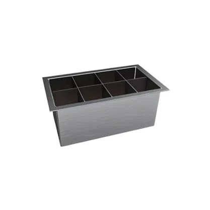 Acessório Porta Utensílios Mekal Match para Canal Equipado 30x17cm Inox Escovado