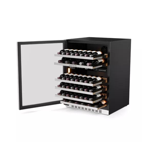 Adega Elettromec Inox 304 Dual Zone Built-In 44 garrafas 220V - Abertura Esquerda