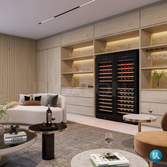 Adega Dual Zone Elettromec Vetro Built-in Low-e 181 Garrafas 220V
