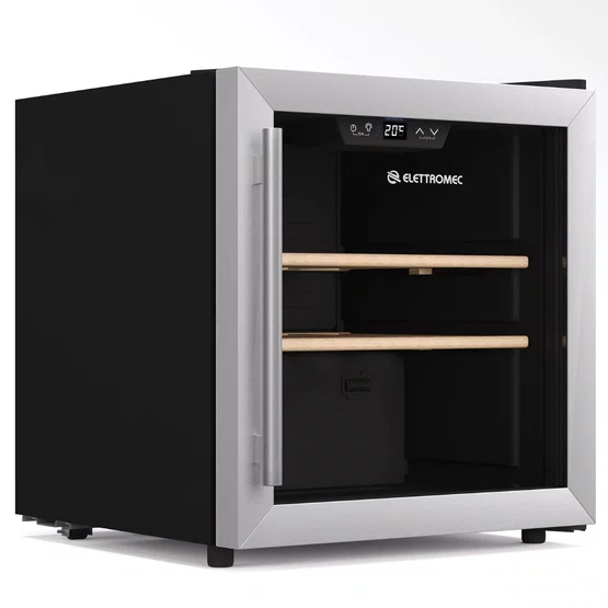 Adega Elettromec Premium Inox 14 Garrafas CV-1FS-14-XV