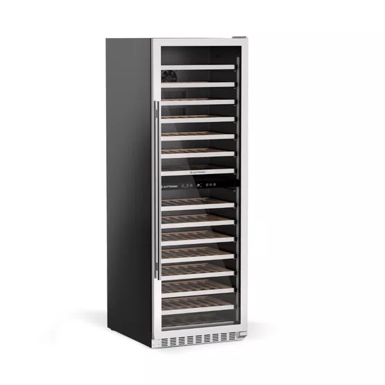 Adega Elettromec Inox 134 garrafas Dual Zone Built-In - Abertura Direita