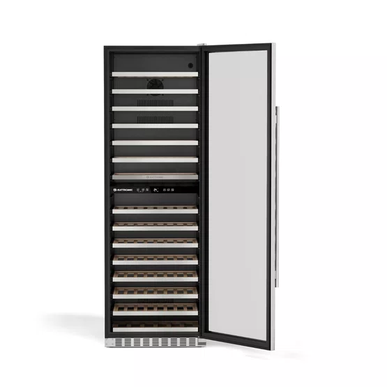 Adega Elettromec Inox 134 garrafas Dual Zone Built-In - Abertura Direita
