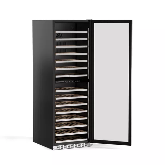 Adega Elettromec Inox 134 garrafas Dual Zone Built-In - Abertura Direita