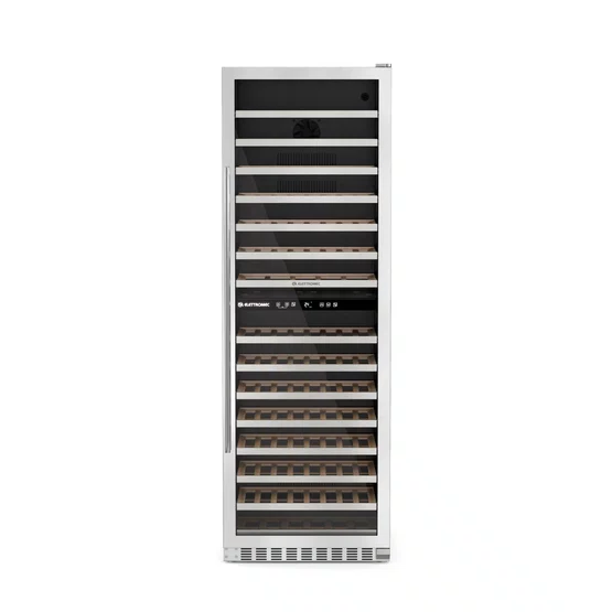 Adega Elettromec Inox 134 garrafas Dual Zone Built-In - Abertura Esquerda
