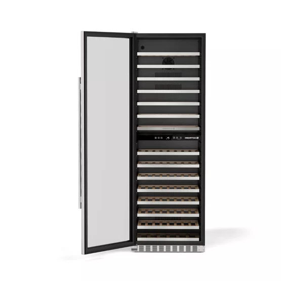Adega Elettromec Inox 134 garrafas Dual Zone Built-In - Abertura Esquerda