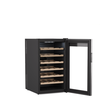 Adega Freestanding Para 28 Garrafas Com Prateleiras de Madeira Invita Bivolt