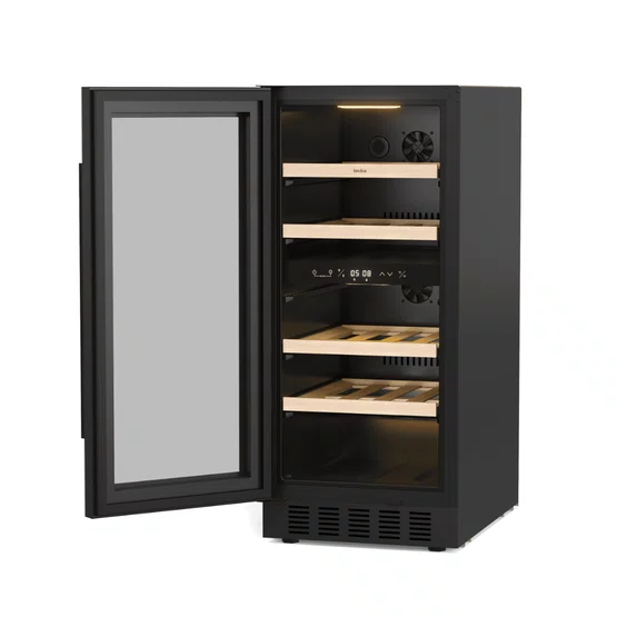 Adega Invita Black 26 Garrafas Dual Zone Built-in Black 220v