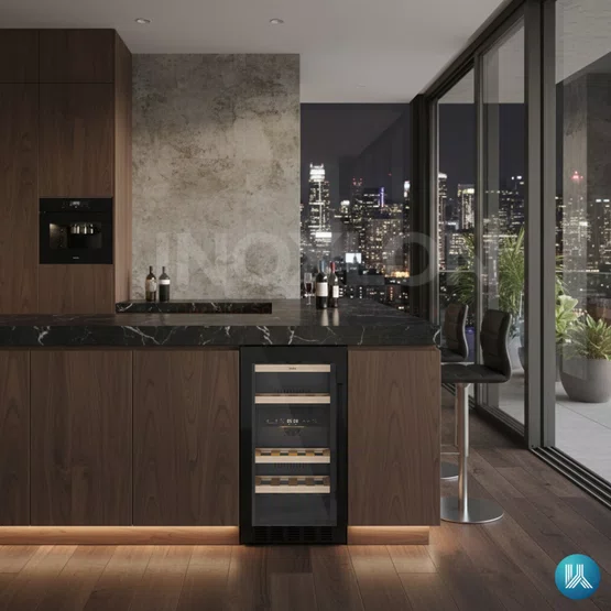 Adega Invita Black 26 Garrafas Dual Zone Built-in Black 220v