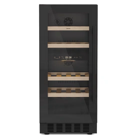 Adega Invita Black 26 Garrafas Dual Zone Built-in Black 220v