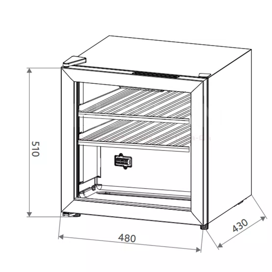Adega Invita Inox 14 Garrafas Freestanding Inox 127V ou 220V