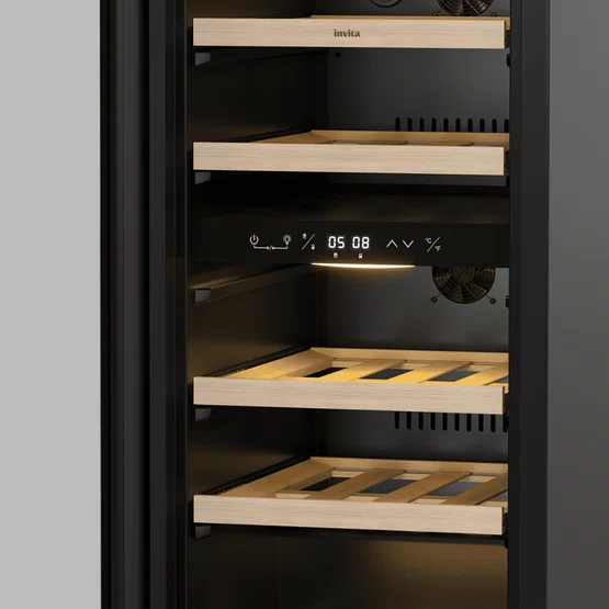 Adega Invita Inox 26 Garrafas Dual Zone Built-in Inox 220V
