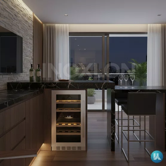 Adega Invita Inox 26 Garrafas Dual Zone Built-in Inox 220V