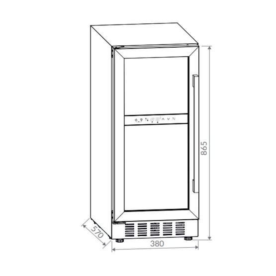 Adega Invita Inox 26 Garrafas Dual Zone Built-in Inox 220V