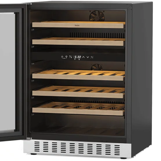 Adega Invita de Embutir 46 Garrafas Dual Zone Inox Tecnologia Low-E 220V