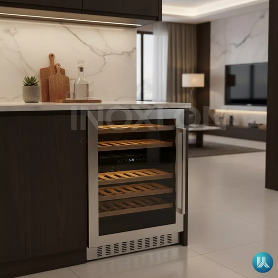 Adega Invita de Embutir 46 Garrafas Dual Zone Inox Tecnologia Low-E 220V