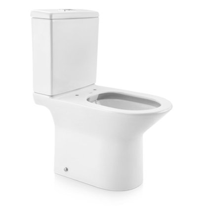 Bacia com Caixa Acoplada Docol Lift com Assento e Fixação Branca