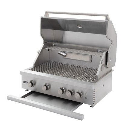 Churrasqueira a Gás Crissair 4 Queimadores Espeto Giratório BBQ Texas 90 220V