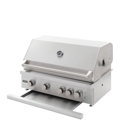 Churrasqueira a Gás Crissair 4 Queimadores Espeto Giratório BBQ Texas 90 220V