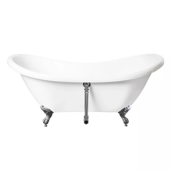 Banheira Antígua Immersi Freestanding com Pés Cromados 2 Pessoas 175x73x77