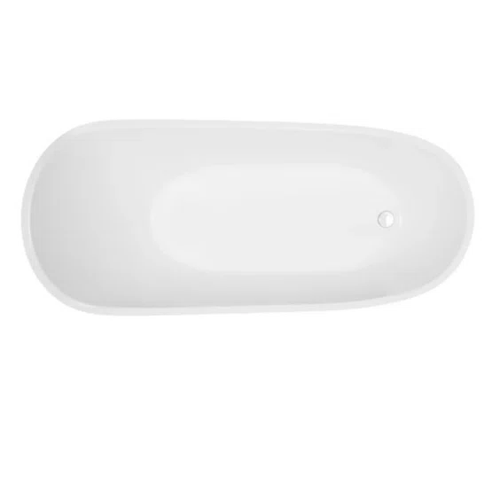 Banheira Atlântida Glossy White Immersi Moderna 170 x80x72
