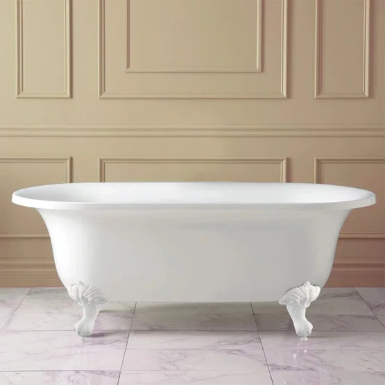 Banheira Clássica Devon Immersi com Pés Branco Vitoriano 2 Pessoas 65x78x173