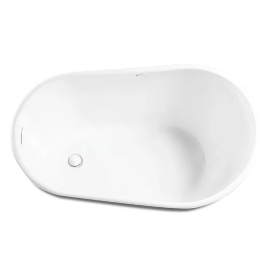 Banheira de Imersão Embaú Matt White Moderna 130x80x75 Immersi