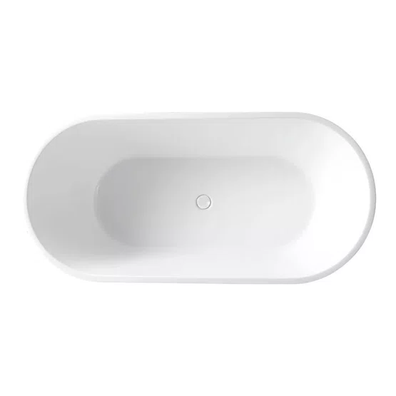Banheira de Imersão Gamboa Glossy White Immersi Moderna 150x80x60