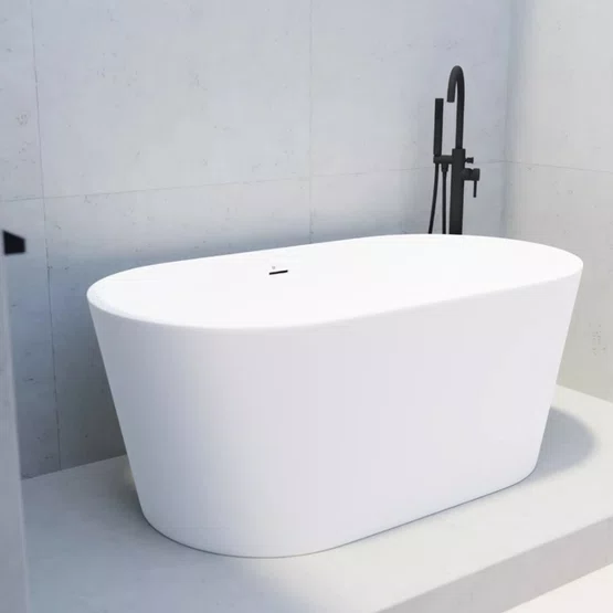 Banheira de Imersão Gamboa Matt White Immersi Moderna 150x80x60