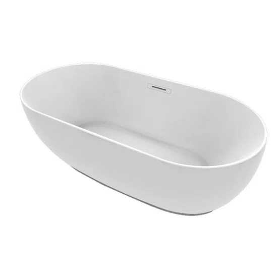 Banheira de Imersão Garopaba Glossy White Immersi Moderna 170x80x60