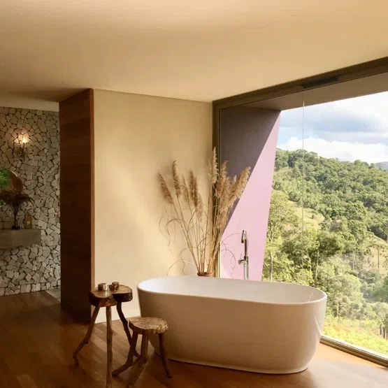 Banheira de Imersão Garopaba Glossy White Immersi Moderna 170x80x60