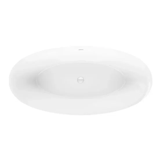Banheira de Imersão Itajaí 2 Glossy White Immersi Moderna 170x82x60