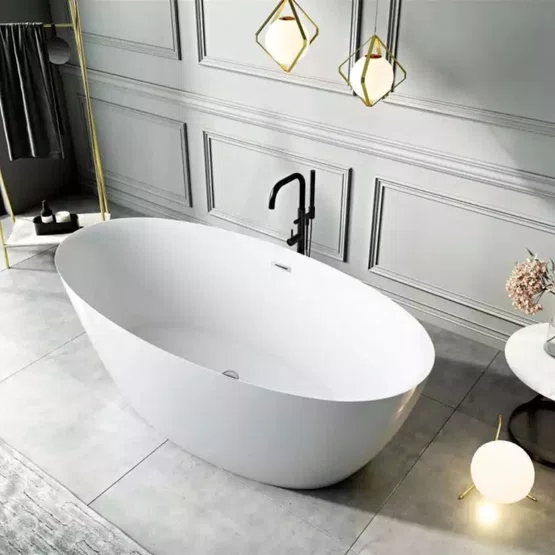 Banheira de Imersão Itajaí 2 Glossy White Immersi Moderna 170x82x60