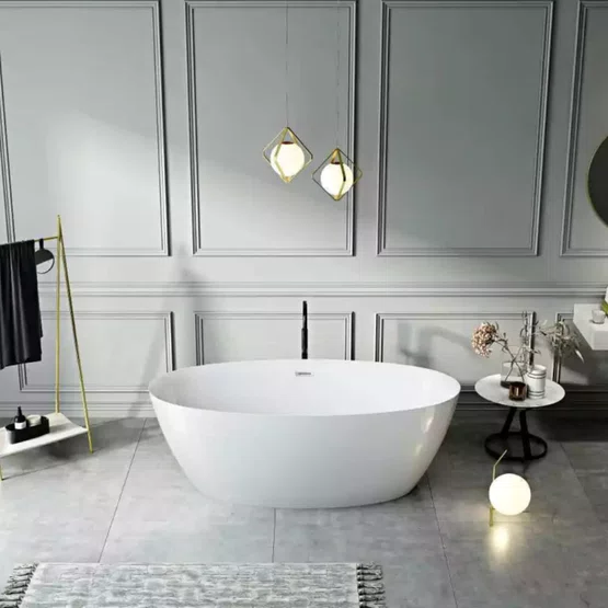 Banheira de Imersão Itajaí 2 Glossy White Immersi Moderna 170x82x60