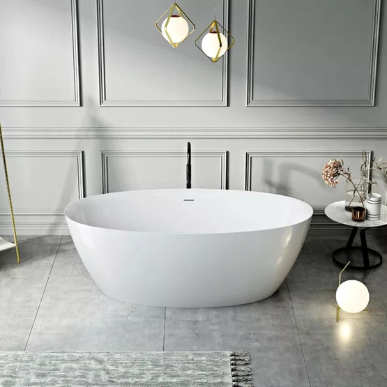 Banheira de Imersão Itajaí 2 Glossy White Immersi Moderna 170x82x60