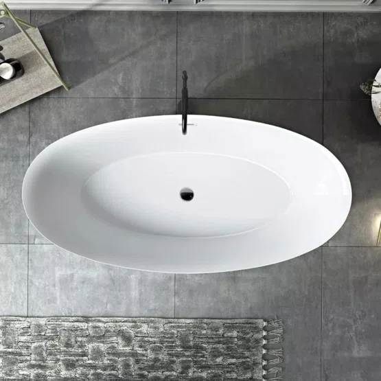 Banheira de Imersão Itajaí Glossy White Immersi Moderna 150x82x60